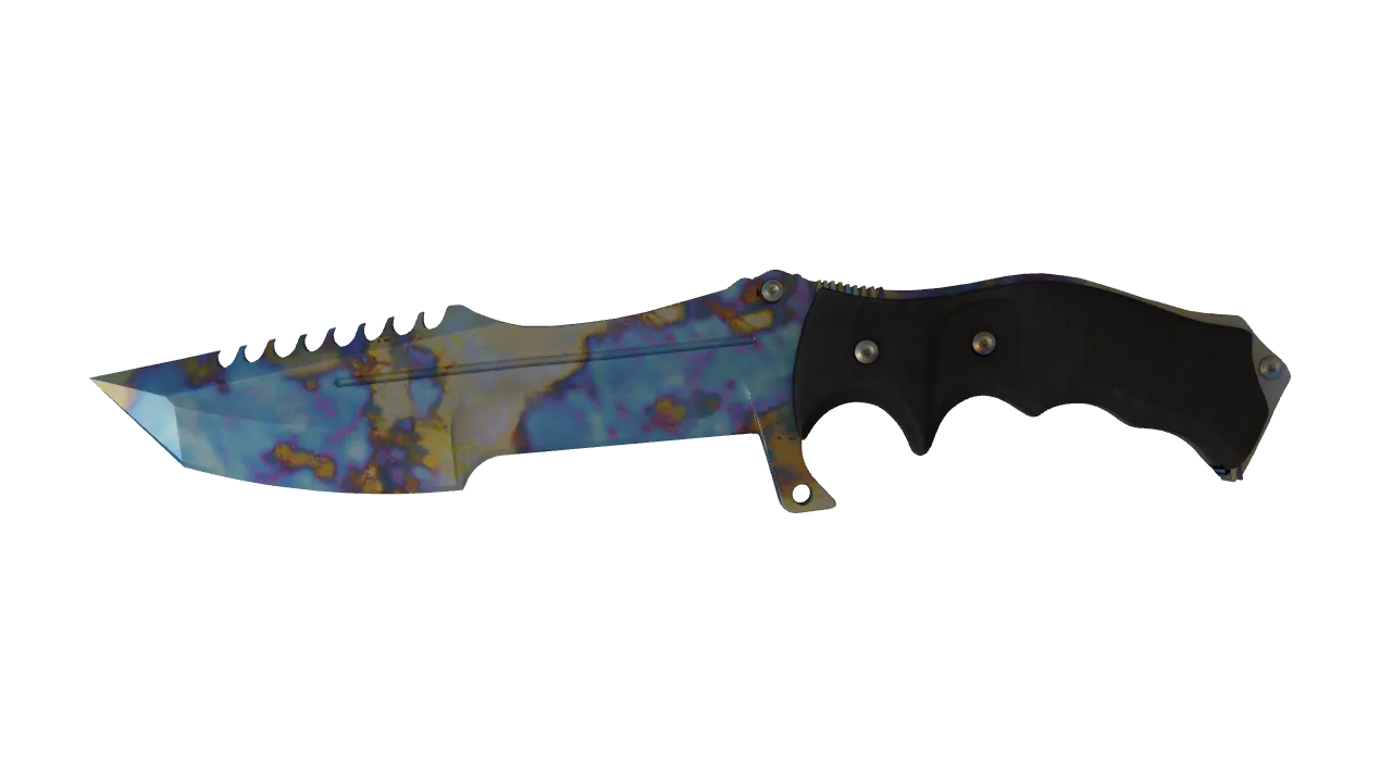 Huntsman Knife | Case Hardened seed #782, front