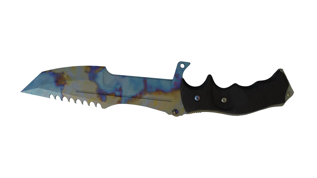 Huntsman Knife | Case Hardened seed #788, back