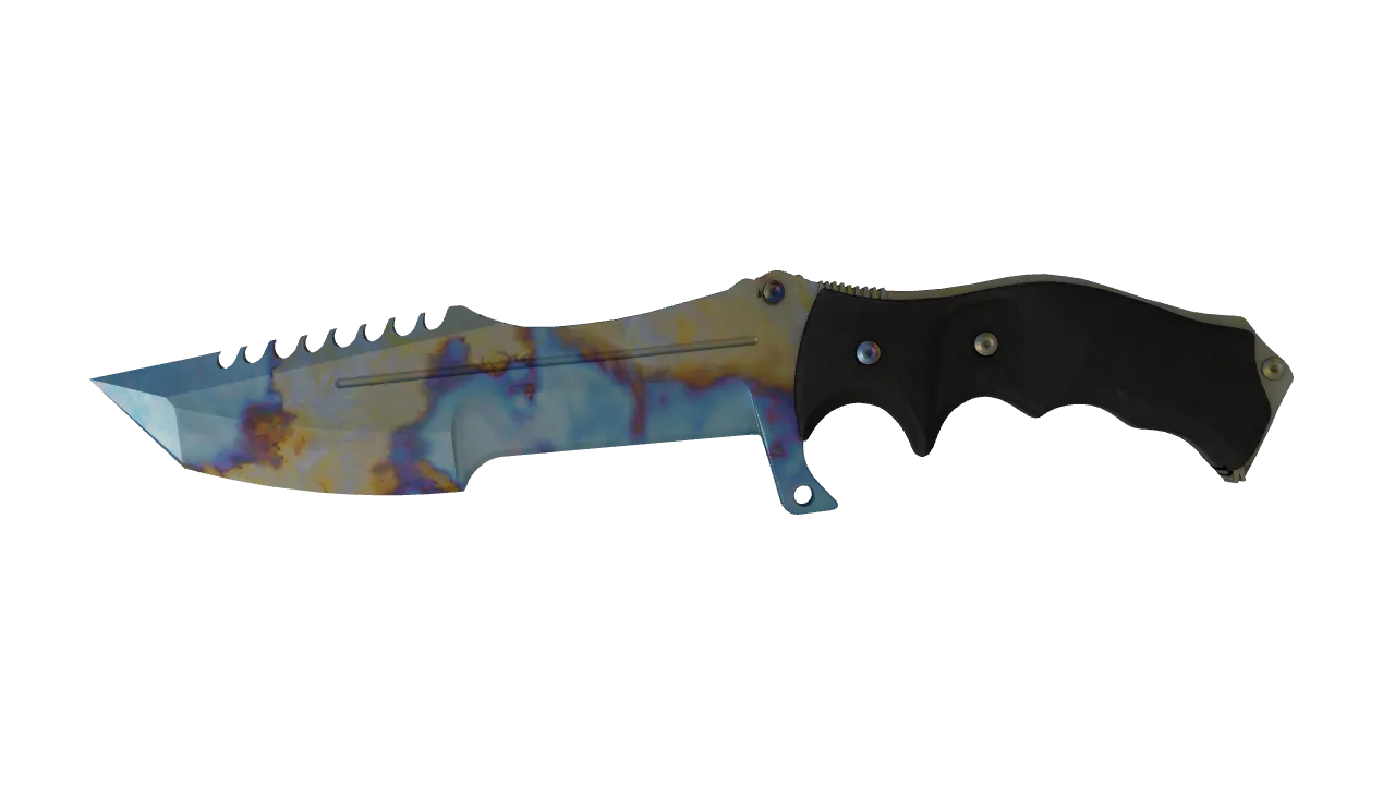 Huntsman Knife | Case Hardened seed #788, front