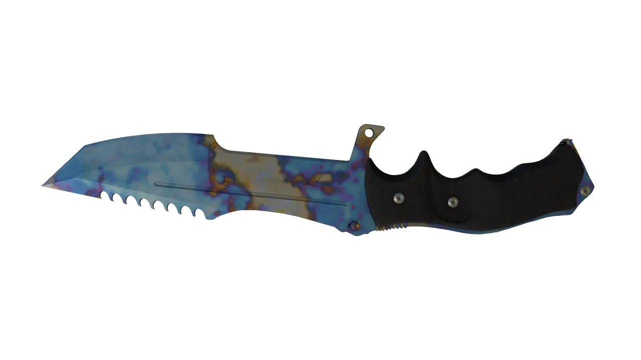 Huntsman Knife | Case Hardened seed #798, back