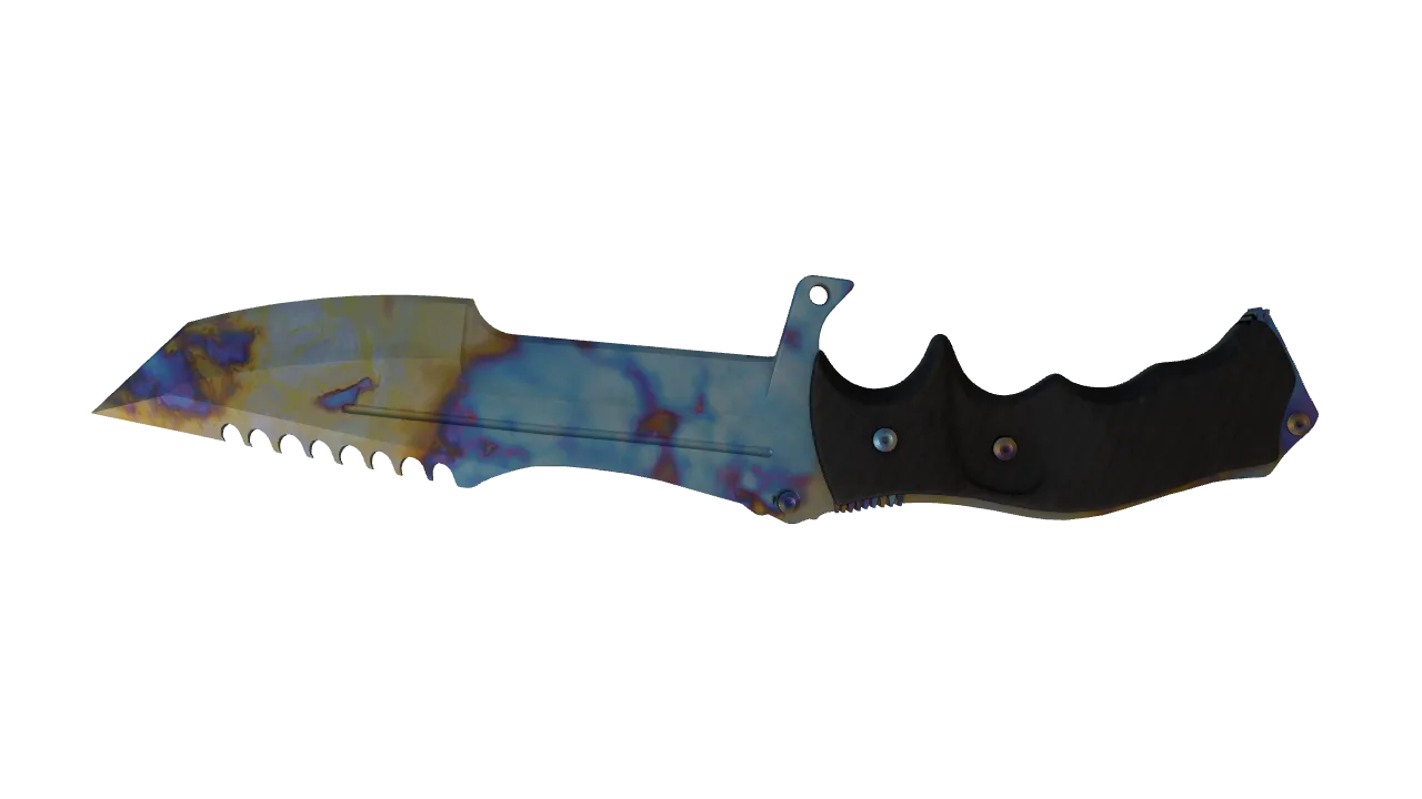 Huntsman Knife | Case Hardened seed #8, back