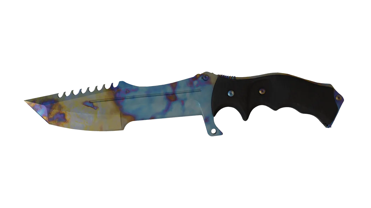 Huntsman Knife | Case Hardened seed #8, front