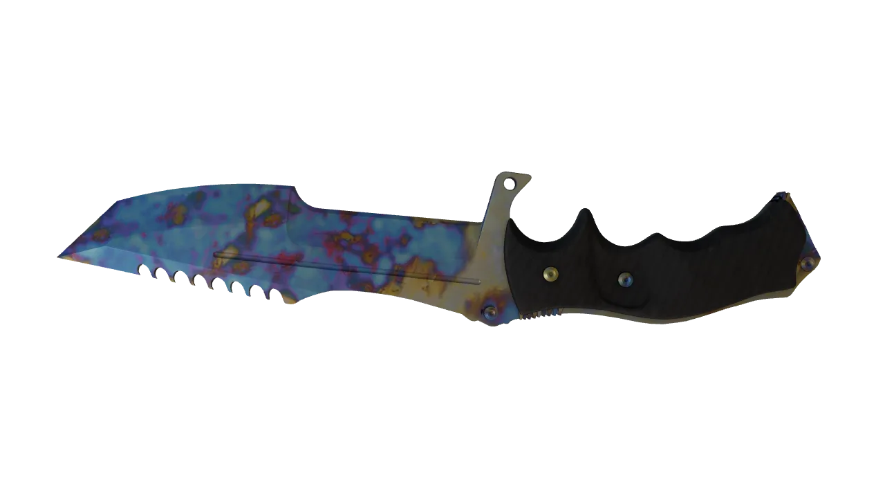 Huntsman Knife | Case Hardened seed #800, back