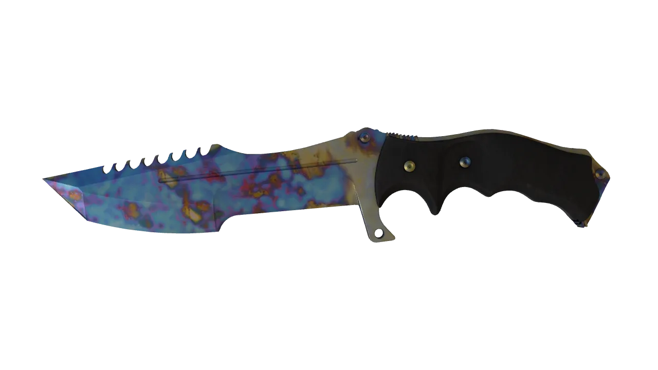 Huntsman Knife | Case Hardened seed #800, front