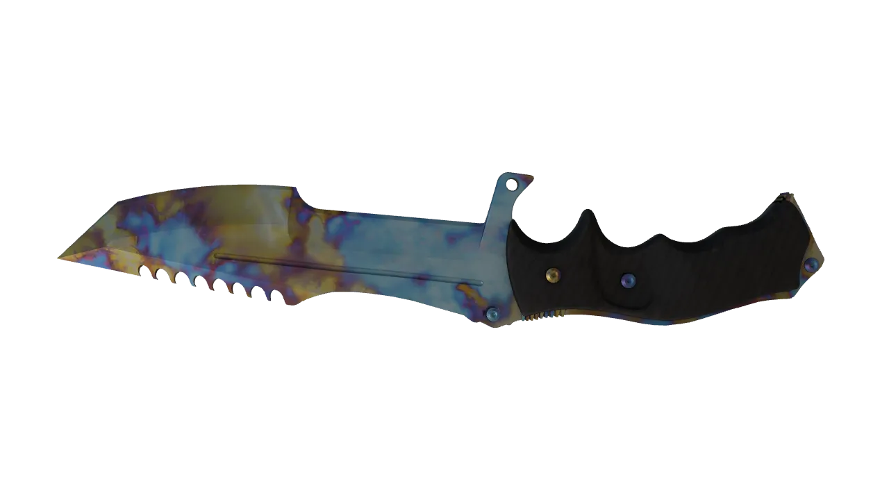 Huntsman Knife | Case Hardened seed #806, back