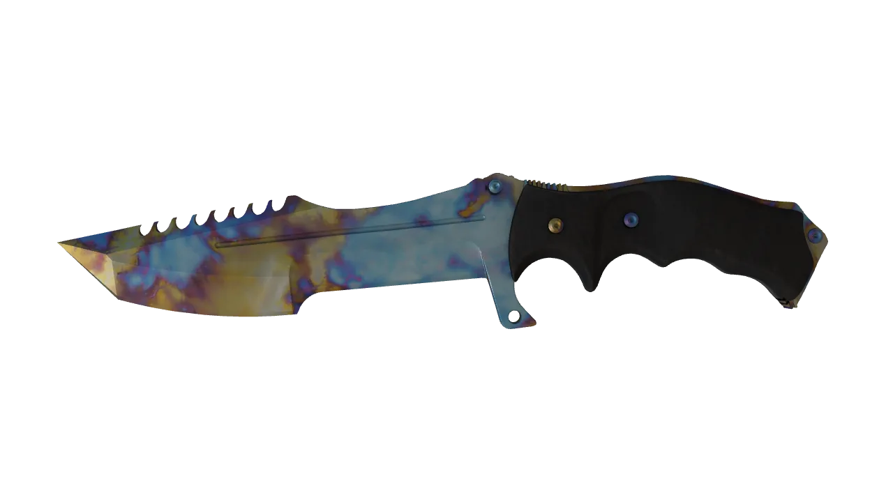 Huntsman Knife | Case Hardened seed #806, front