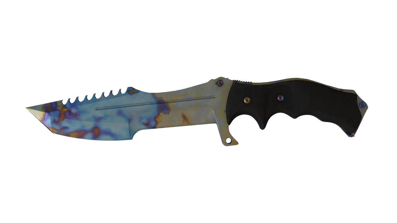Huntsman Knife | Case Hardened seed #808, front