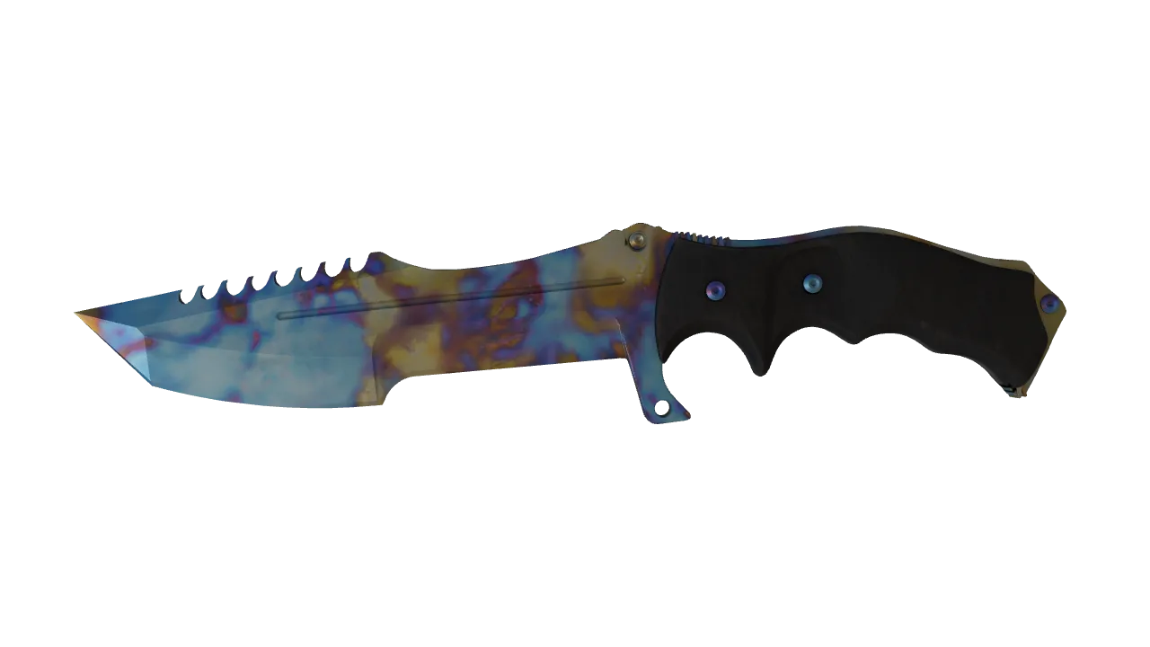 Huntsman Knife | Case Hardened seed #809, front
