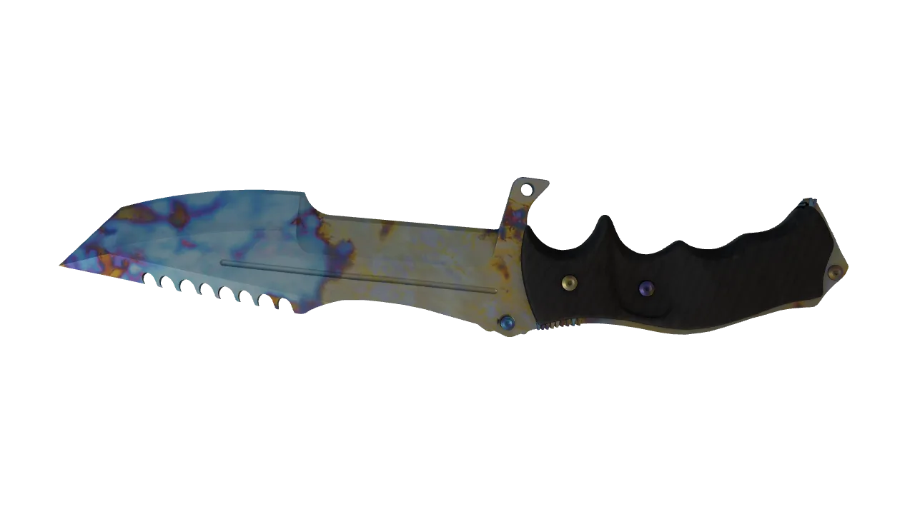 Huntsman Knife | Case Hardened seed #811, back