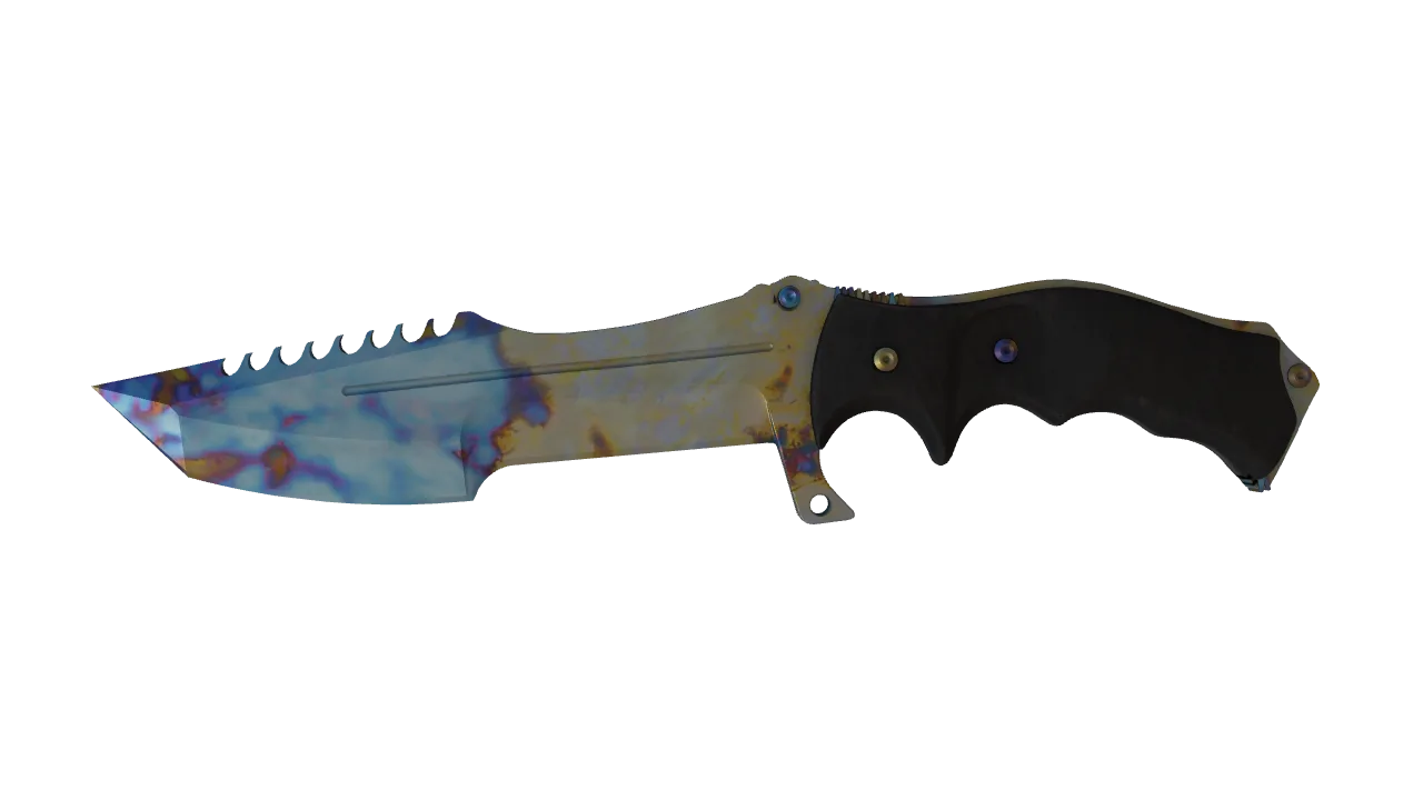 Huntsman Knife | Case Hardened seed #811, front