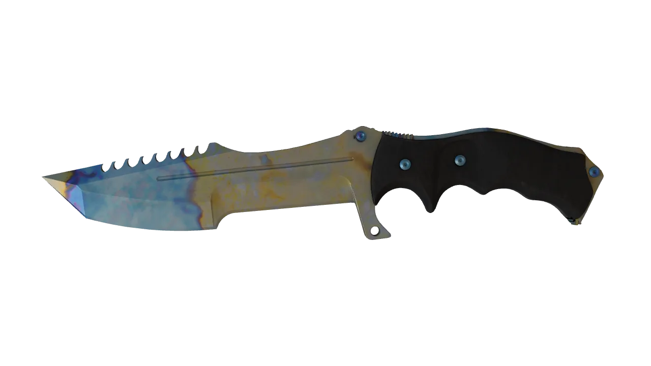 Huntsman Knife | Case Hardened seed #823, front