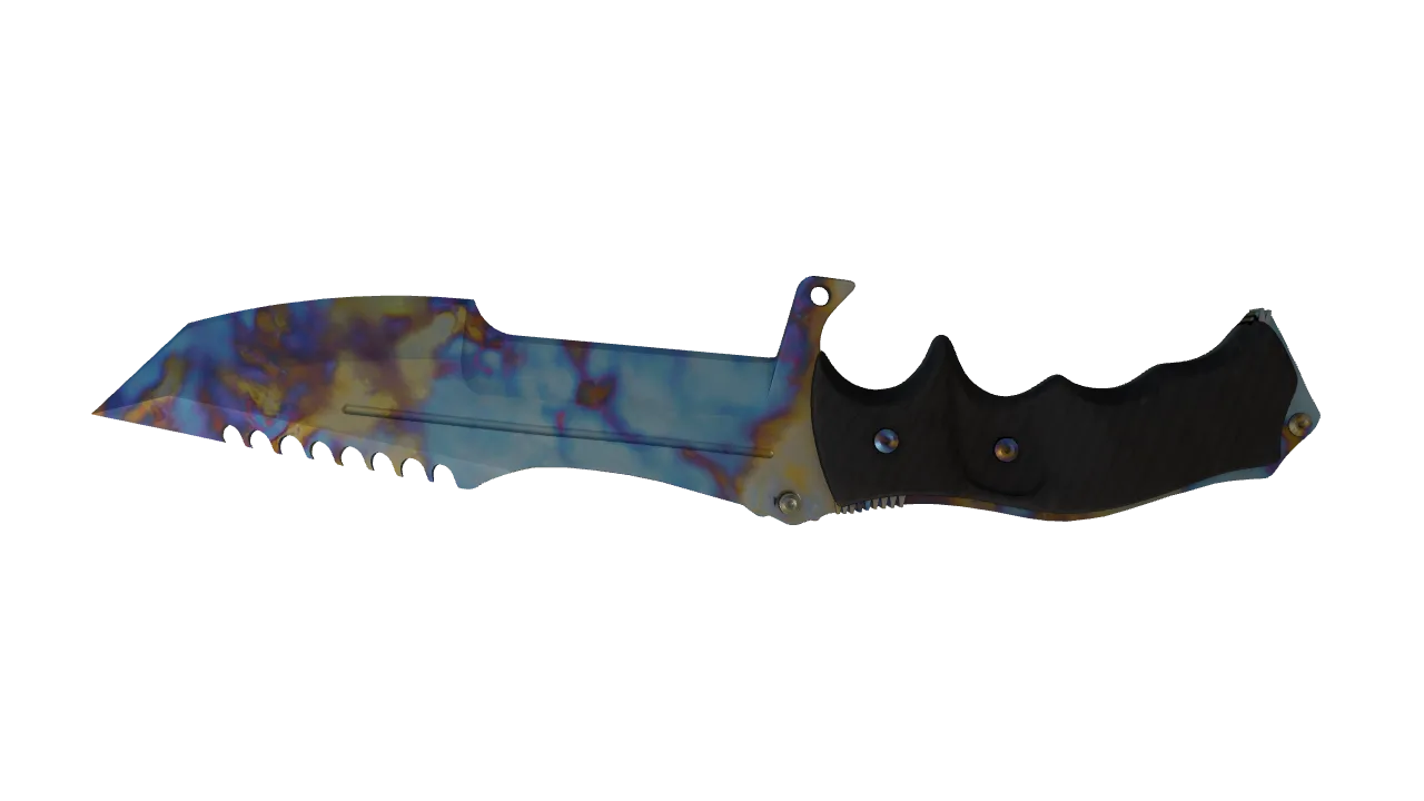 Huntsman Knife | Case Hardened seed #830, back