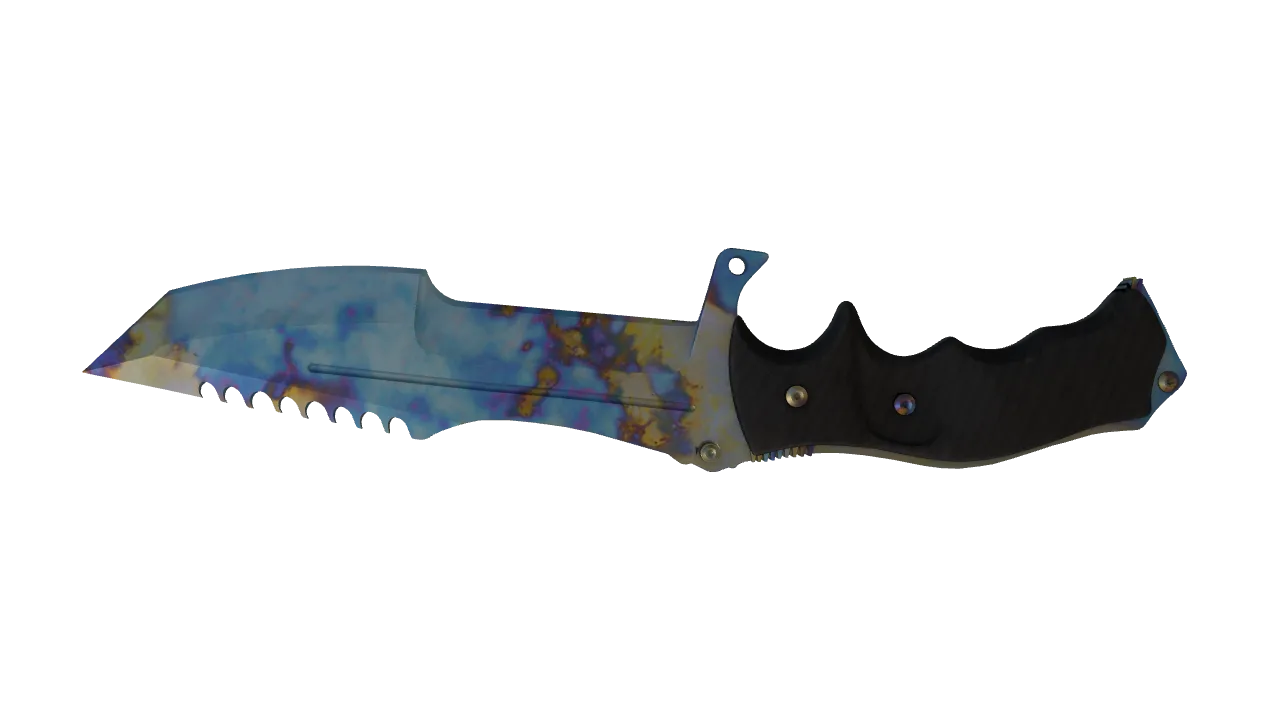 Huntsman Knife | Case Hardened seed #838, back