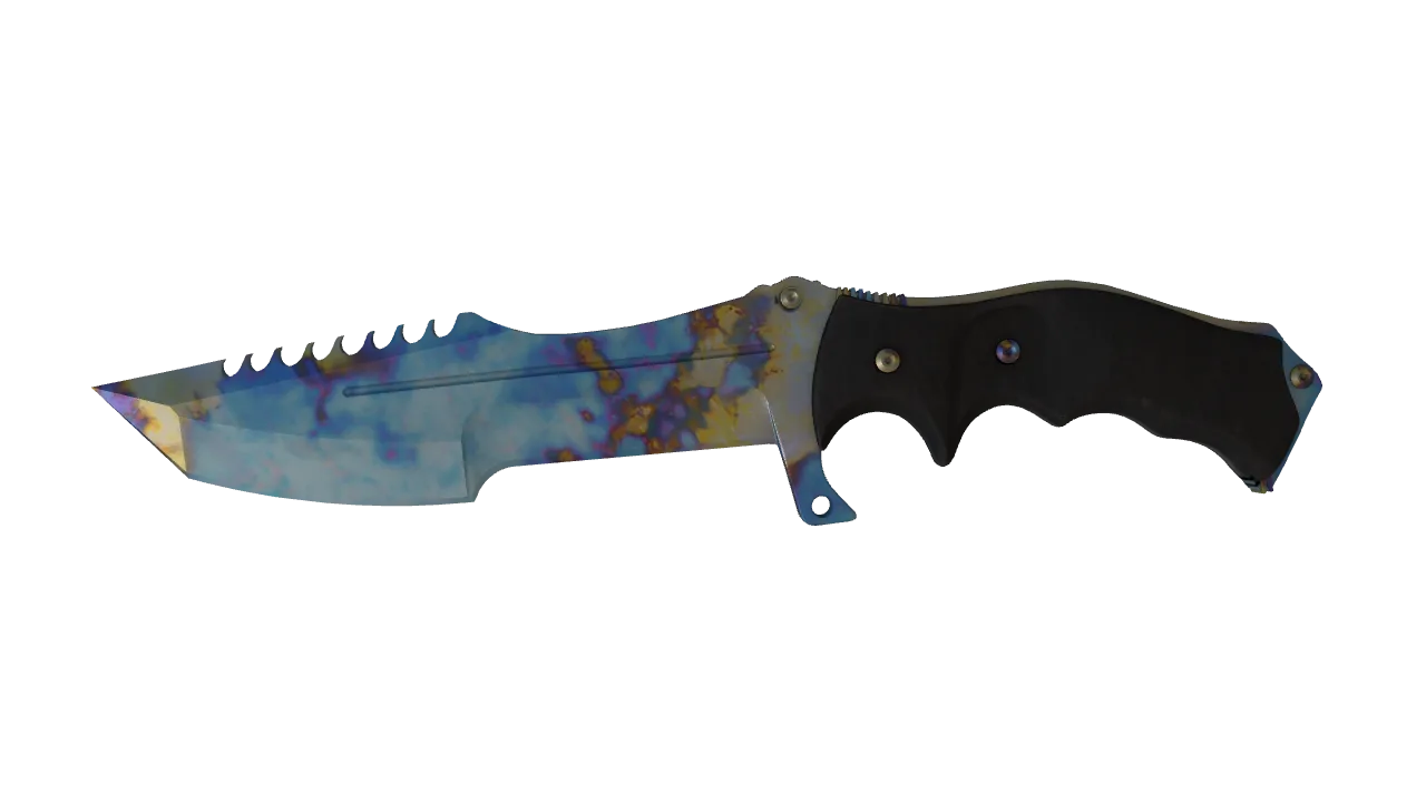 Huntsman Knife | Case Hardened seed #838, front