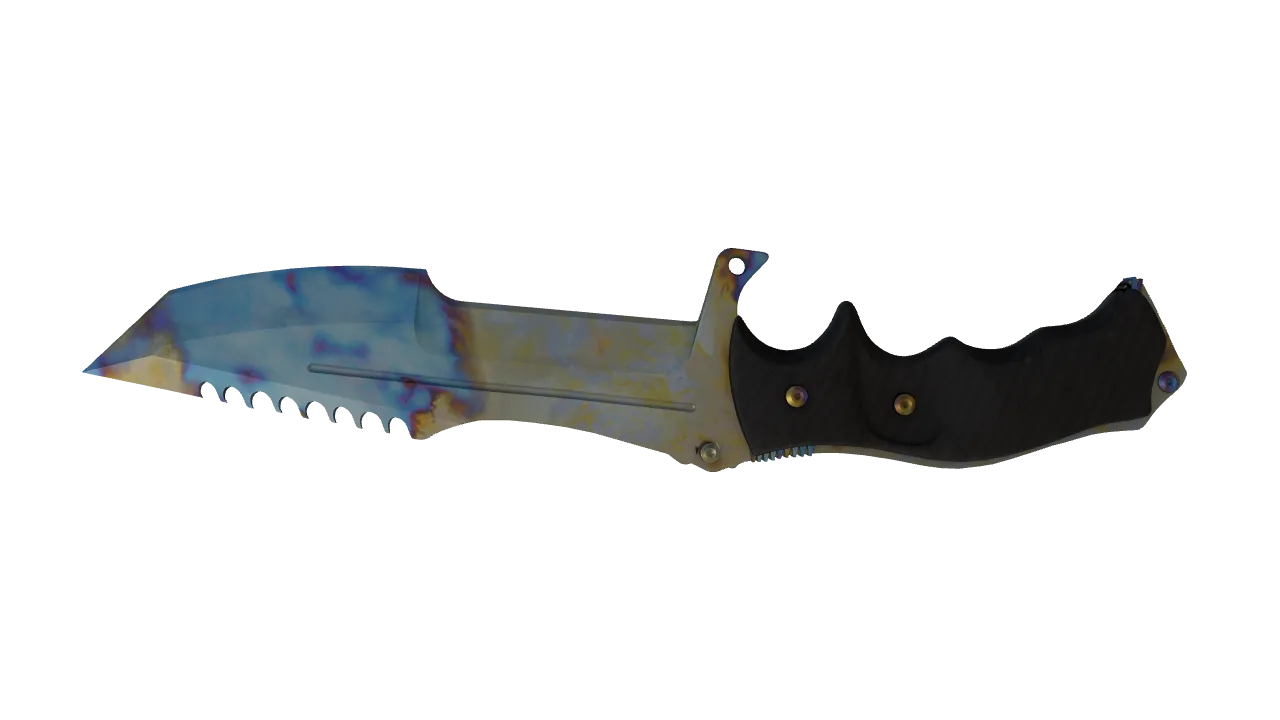 Huntsman Knife | Case Hardened seed #841, back
