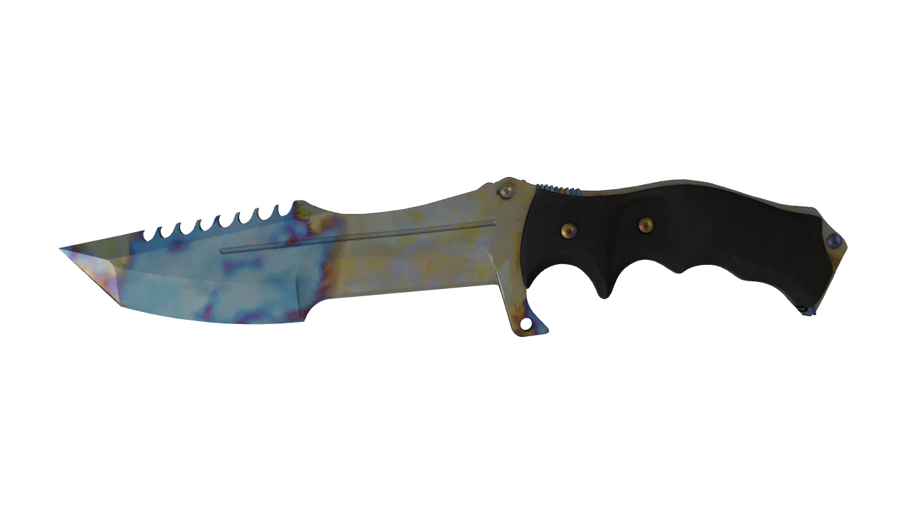 Huntsman Knife | Case Hardened seed #841, front