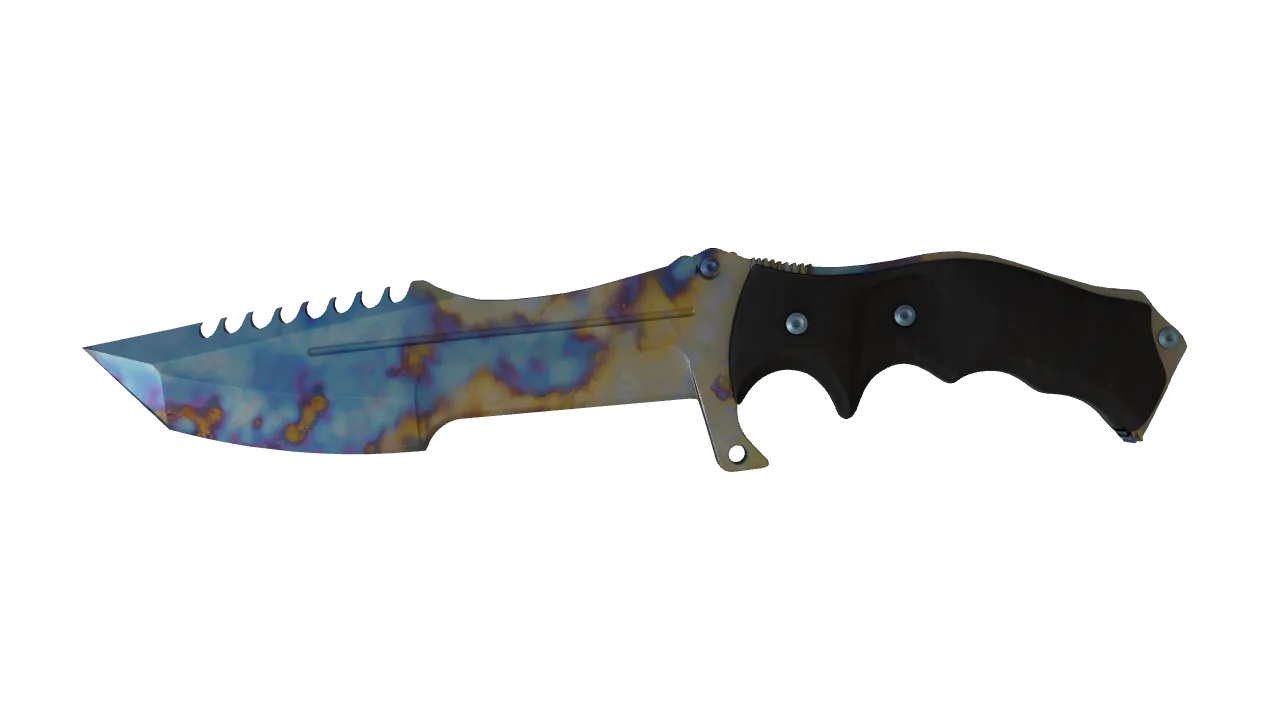 Huntsman Knife | Case Hardened seed #844, front
