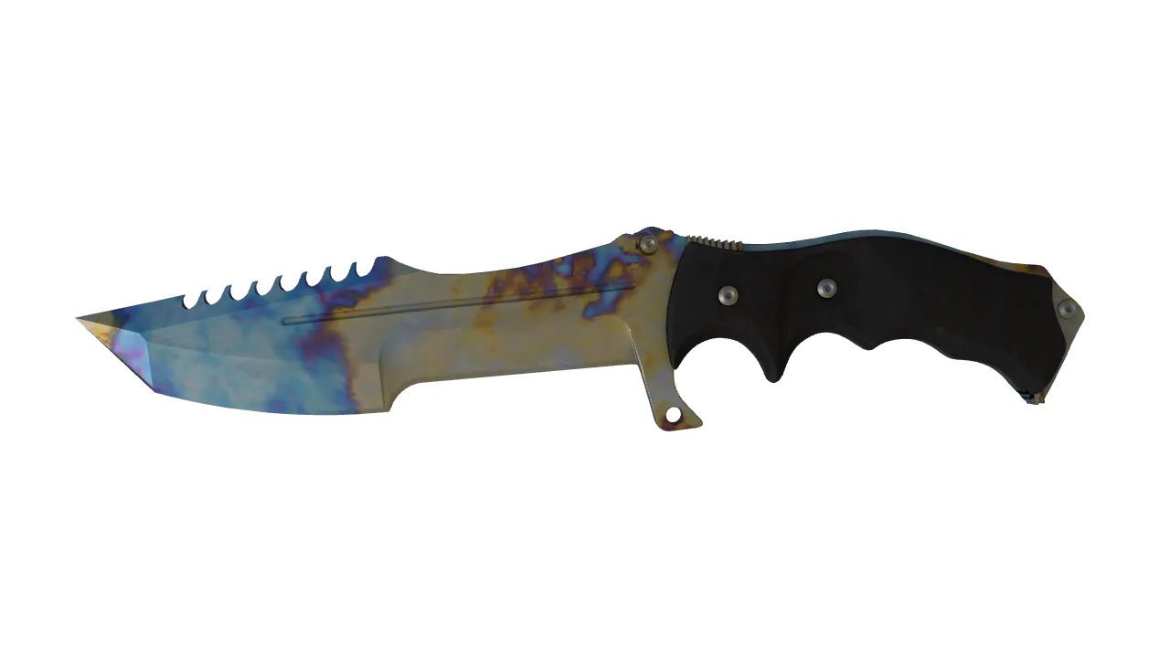 Huntsman Knife | Case Hardened seed #853, front