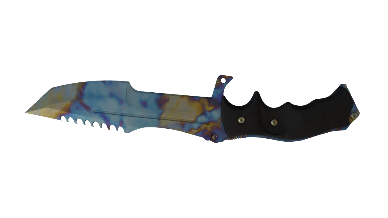 Huntsman Knife | Case Hardened seed #854, back