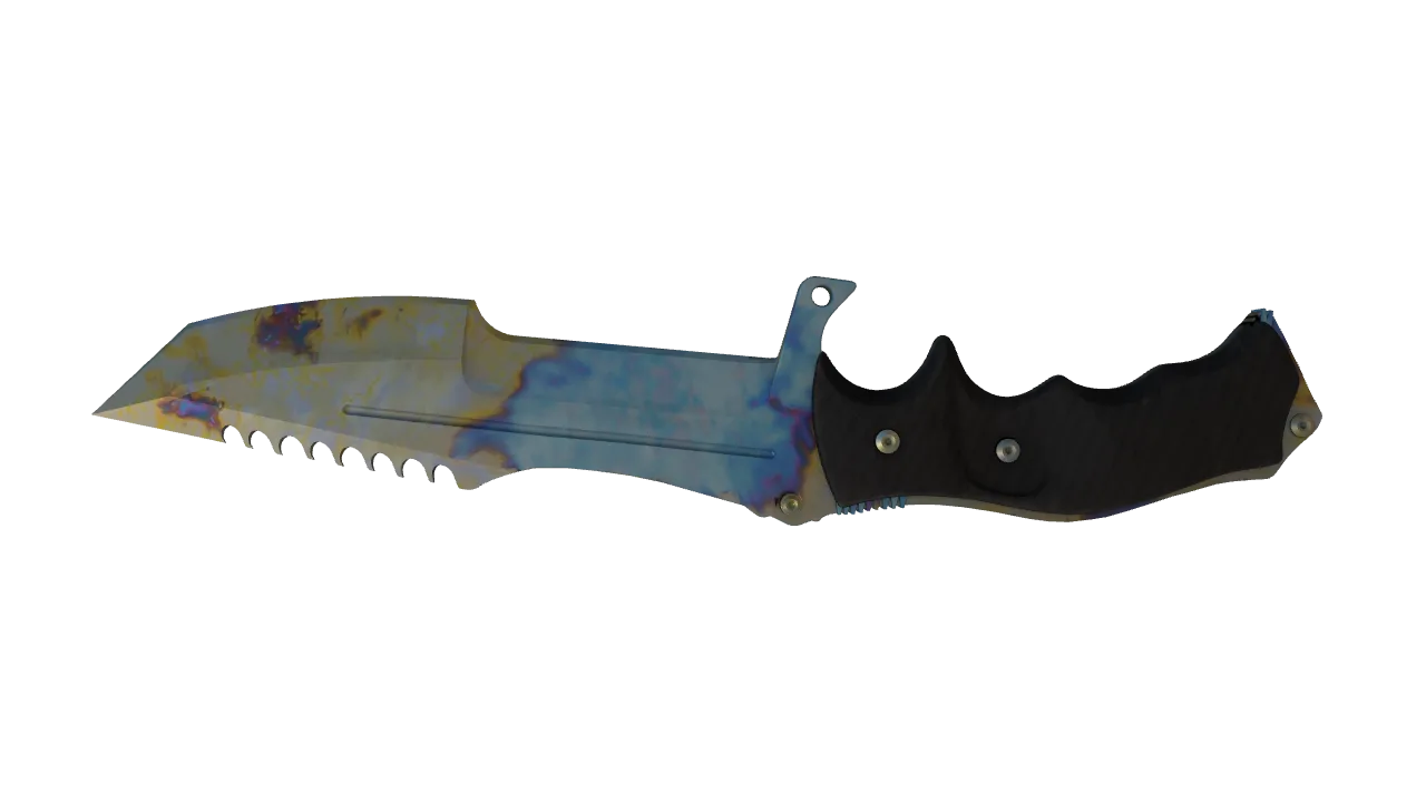 Huntsman Knife | Case Hardened seed #867, back