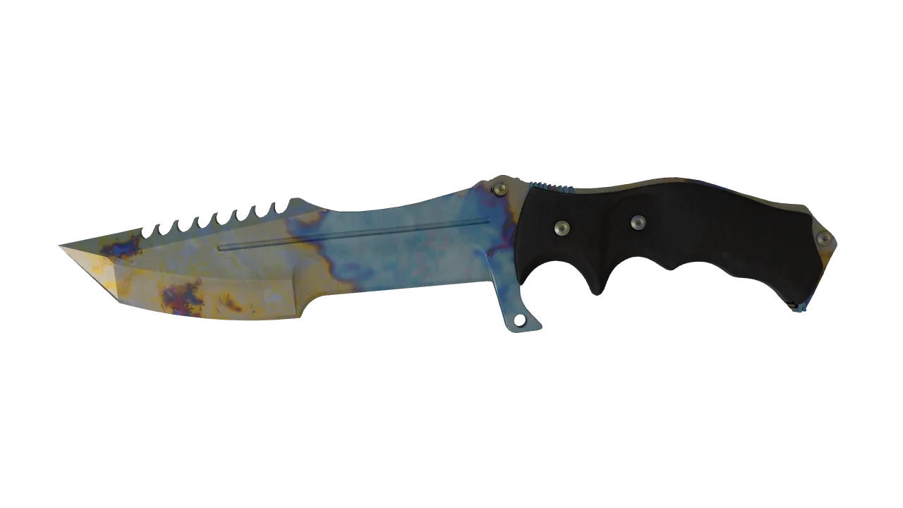 Huntsman Knife | Case Hardened seed #867, front