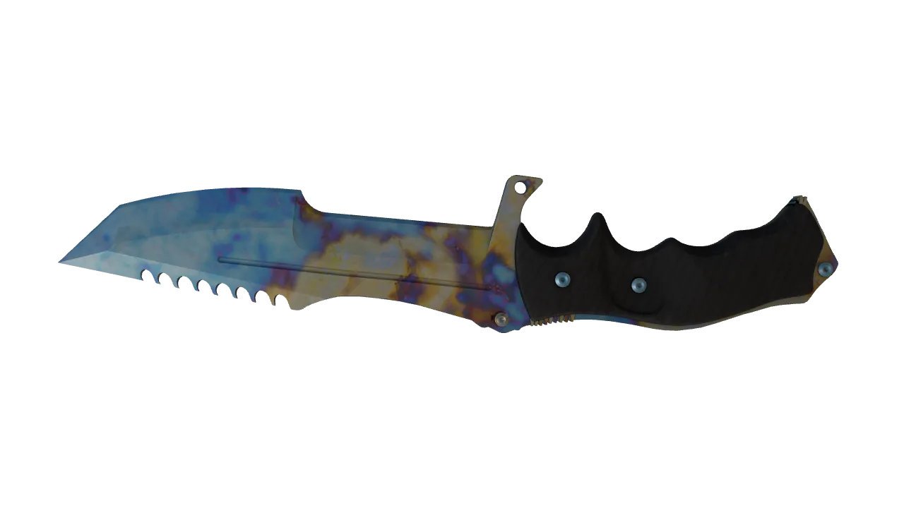 Huntsman Knife | Case Hardened seed #868, back