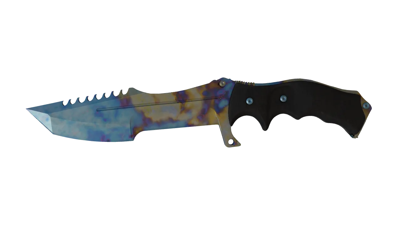 Huntsman Knife | Case Hardened seed #868, front