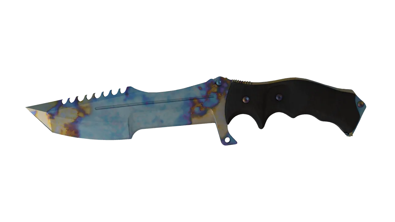 Huntsman Knife | Case Hardened seed #881, front