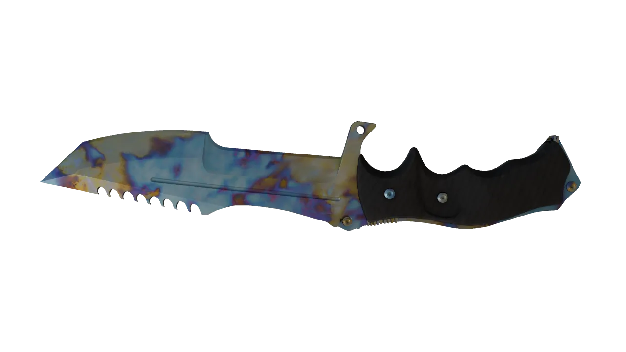 Huntsman Knife | Case Hardened seed #883, back