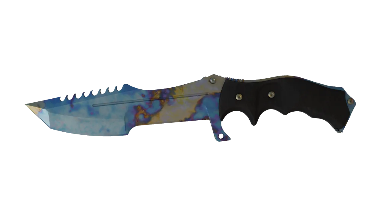Huntsman Knife | Case Hardened seed #891, front