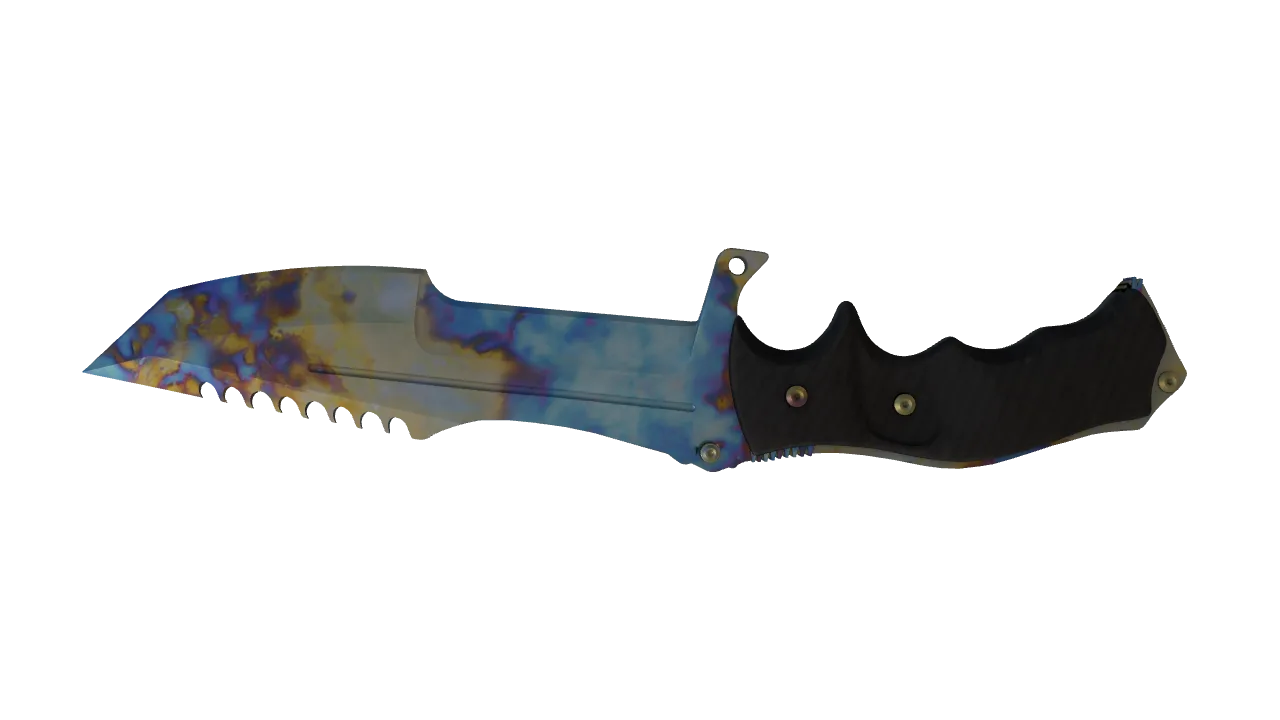 Huntsman Knife | Case Hardened seed #898, back