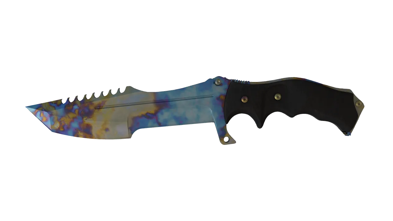 Huntsman Knife | Case Hardened seed #898, front