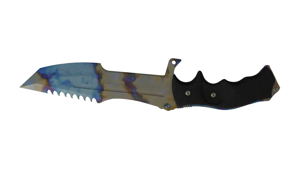 Huntsman Knife | Case Hardened seed #902, back