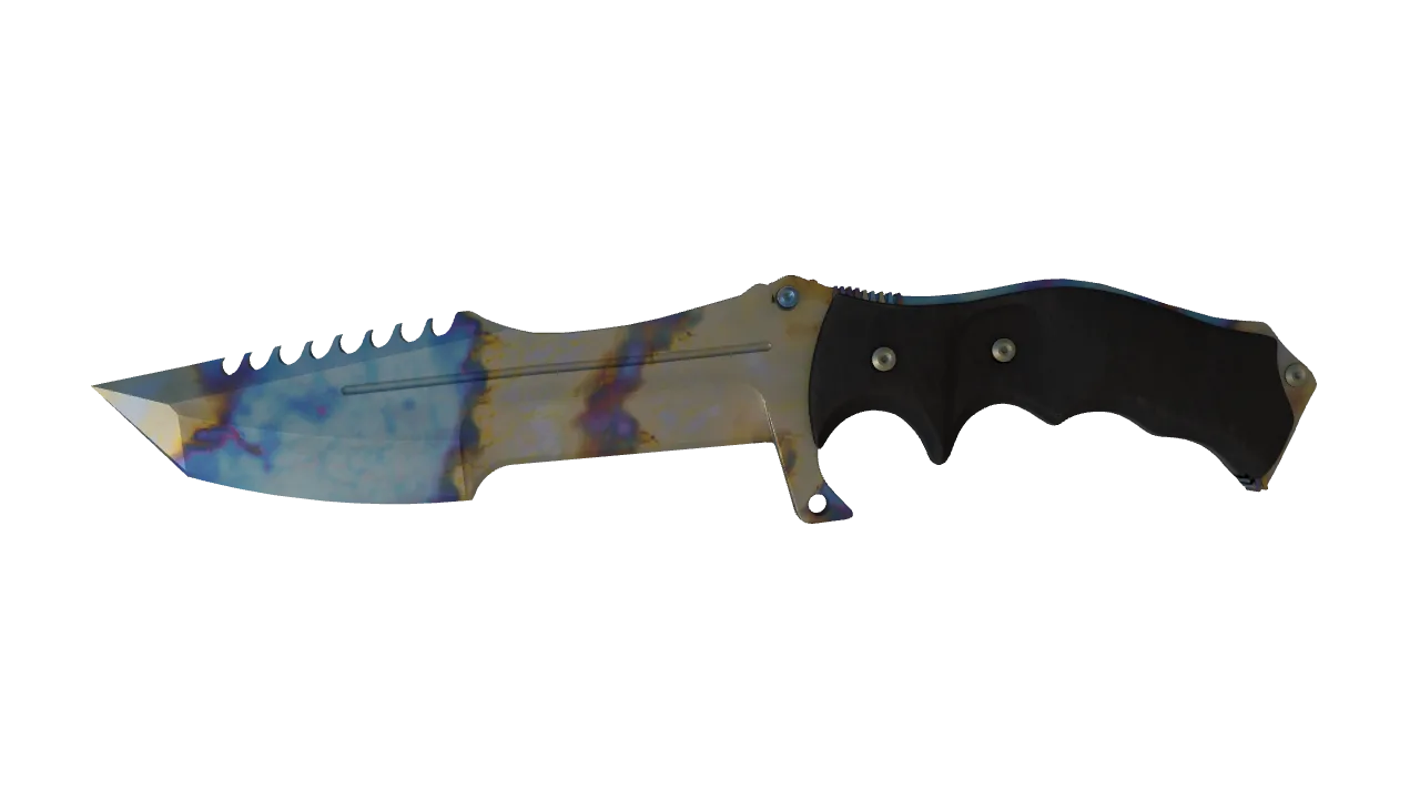 Huntsman Knife | Case Hardened seed #902, front