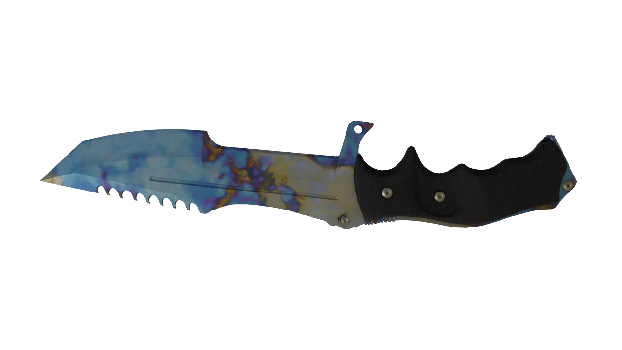 Huntsman Knife | Case Hardened seed #917, back