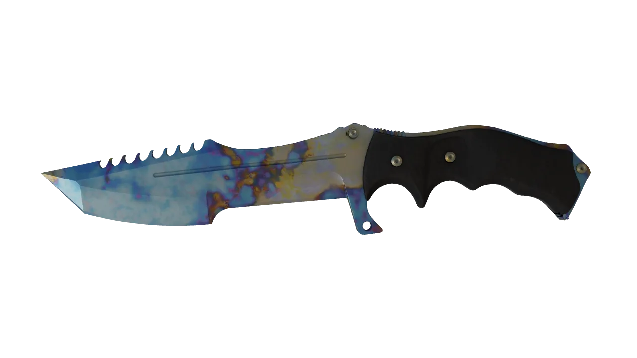 Huntsman Knife | Case Hardened seed #917, front