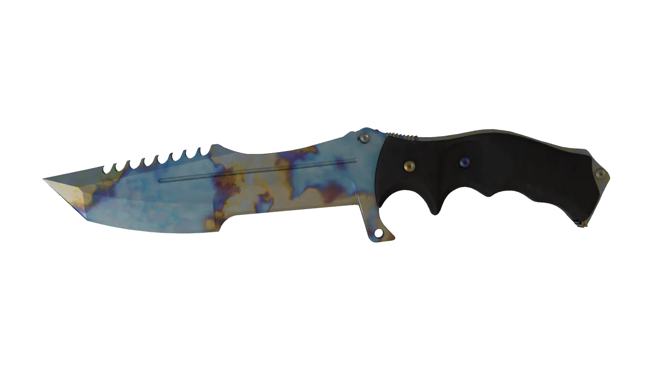 Huntsman Knife | Case Hardened seed #919, front