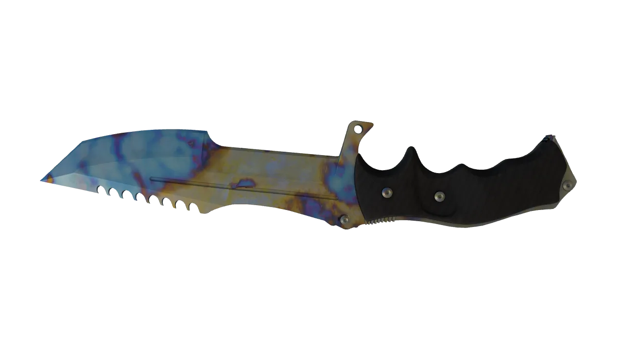 Huntsman Knife | Case Hardened seed #92, back
