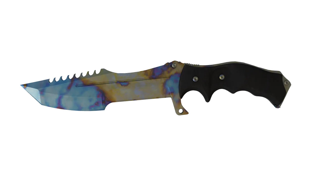 Huntsman Knife | Case Hardened seed #92, front