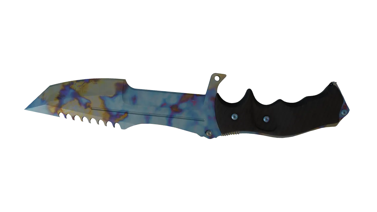 Huntsman Knife | Case Hardened seed #927, back
