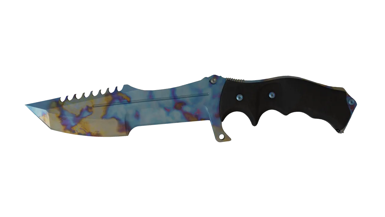 Huntsman Knife | Case Hardened seed #927, front