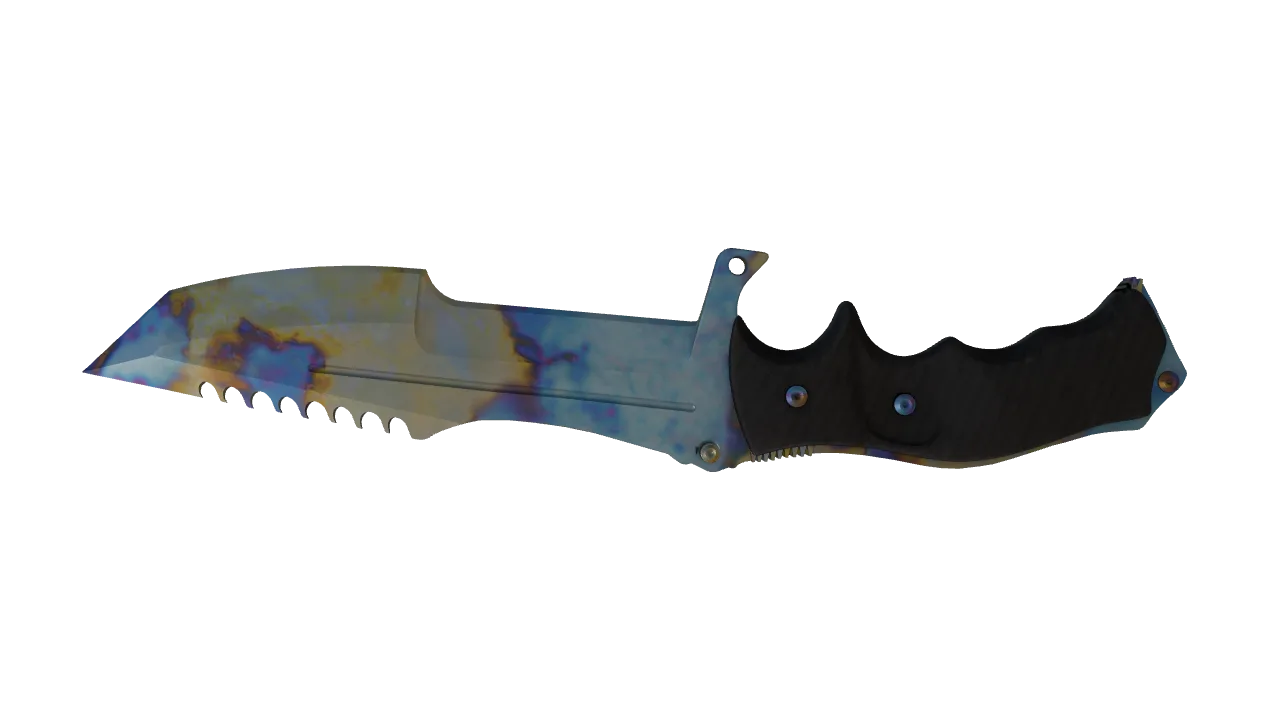 Huntsman Knife | Case Hardened seed #95, back