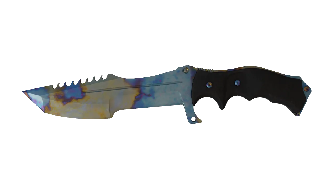 Huntsman Knife | Case Hardened seed #95, front