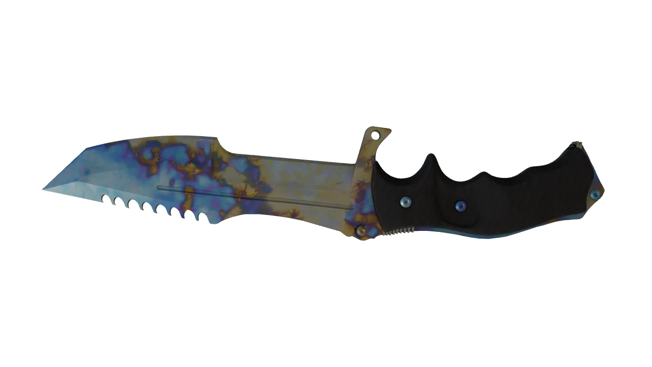 Huntsman Knife | Case Hardened seed #961, back