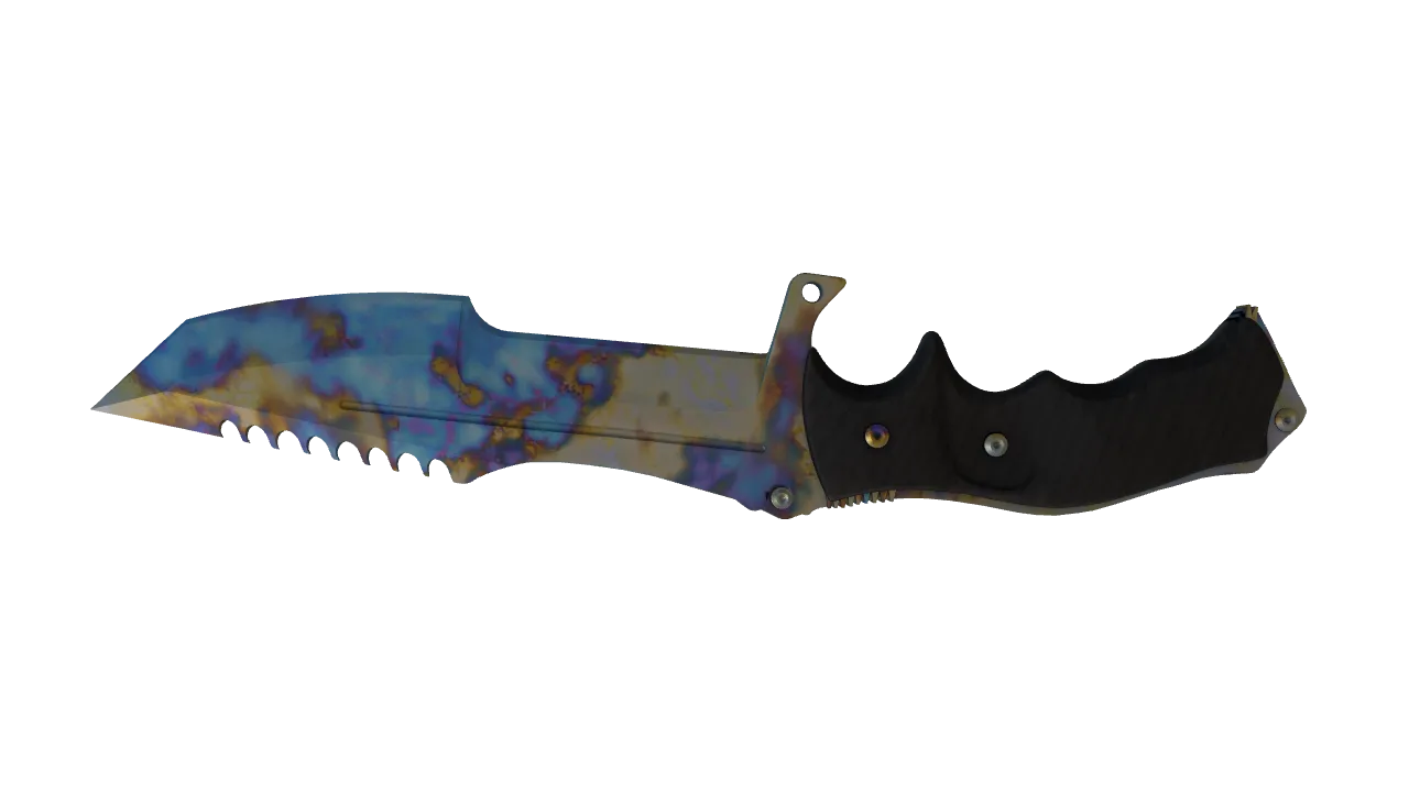 Huntsman Knife | Case Hardened seed #964, back