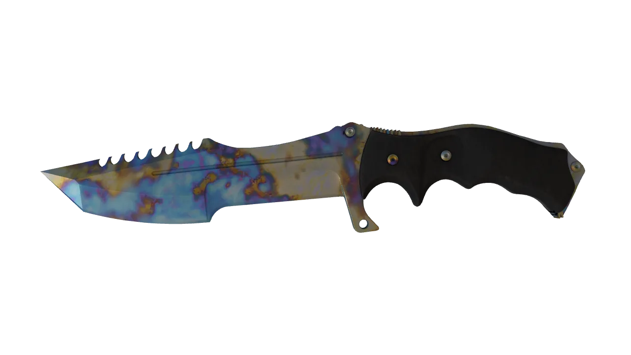 Huntsman Knife | Case Hardened seed #964, front