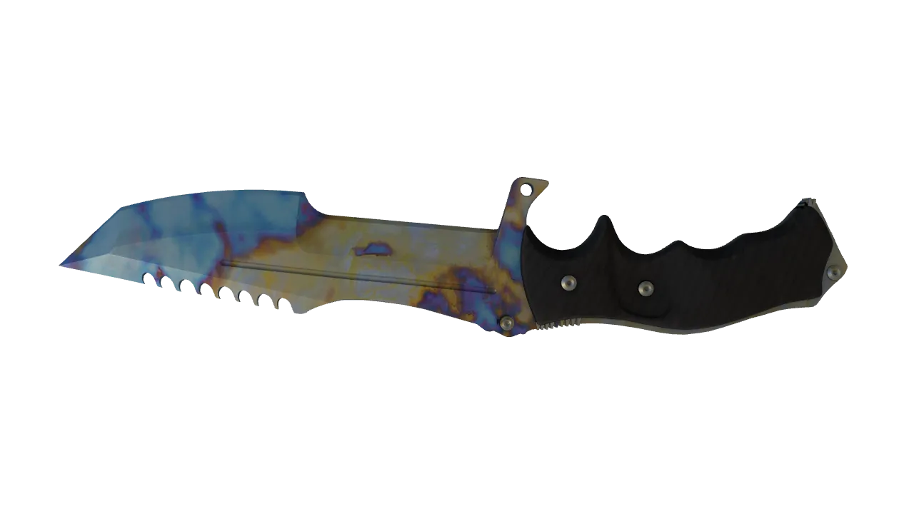 Huntsman Knife | Case Hardened seed #965, back
