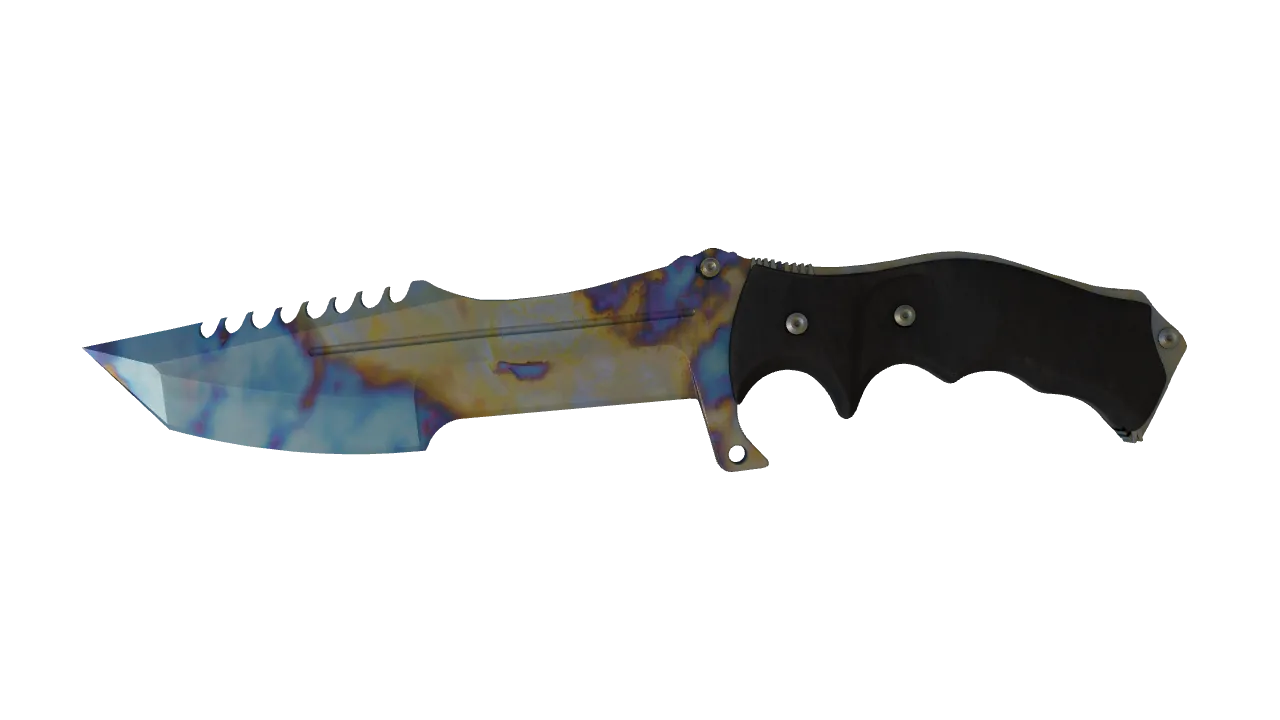 Huntsman Knife | Case Hardened seed #965, front
