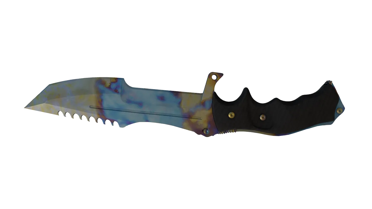 Huntsman Knife | Case Hardened seed #976, back