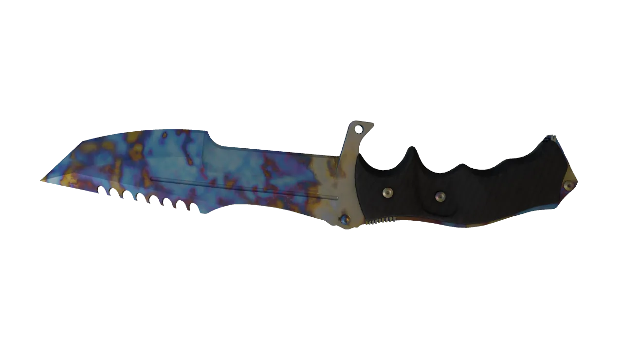 Huntsman Knife | Case Hardened seed #98, back